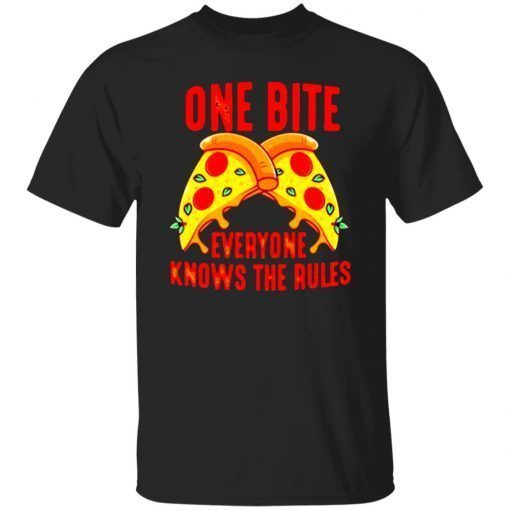 One bite everyone knows the rules vintage t-shirt