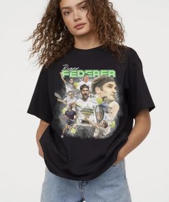 Vintage Roger Federer Swiss Tennis Player 90's TShirt