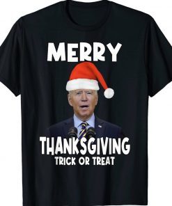 Biden Merry Thanksgiving Trick Or Treat 2023 TShirt