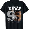 Aaron Judge Number Portrait Baj New York Gift TShirt