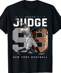 Aaron Judge Number Portrait Baj New York Gift TShirt