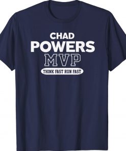 Womens Chad Powers MVP Think Fast Run Fast TShirt