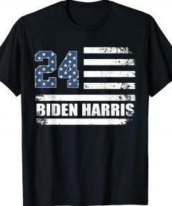 Biden Harris 2024 American Flag TShirt