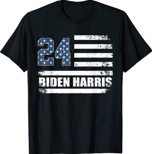 Biden Harris 2024 American Flag TShirt