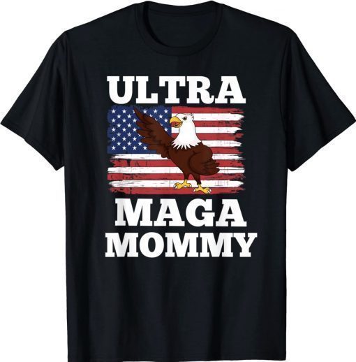 Ultra Maga Mommy US Flag Vintage TShirt