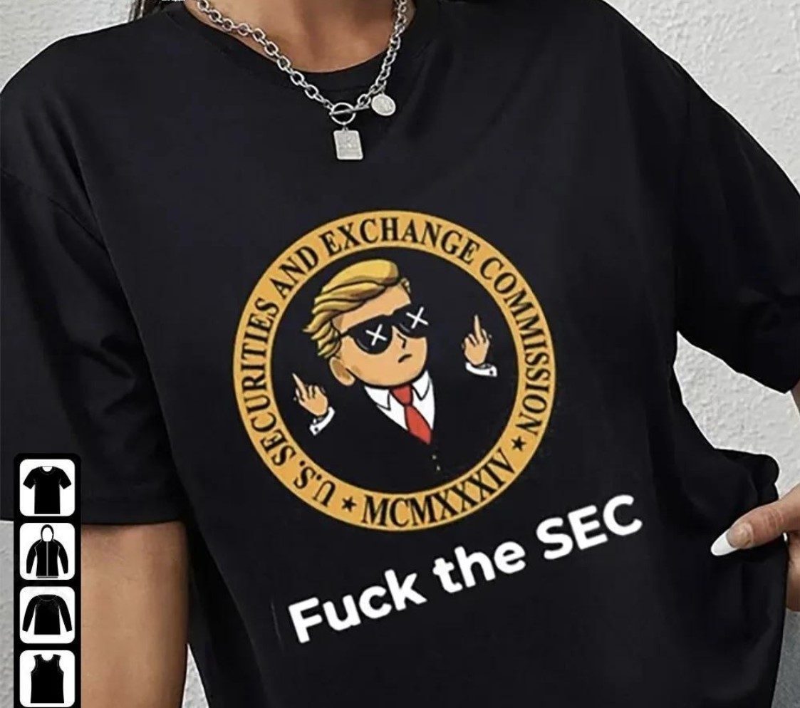 Wall Street Fuck The Sec Us Securities And Exchange Commission 2023 TShirt