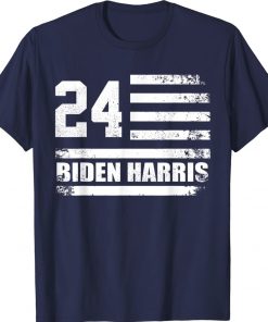 Biden Harris 24 American USA Flag Classic Shirt