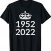 1952 - 2022 Platinum Jubilee British Queen for 70 Years Unisex TShirt