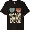 Where's Jackie Biden Sunglasses Flag Unisex TShirt
