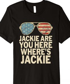Where's Jackie Biden Sunglasses Flag Unisex TShirt