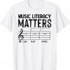 Vintage Music Literacy Matters I Like To Eat Puppies Gift TShirt