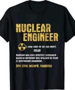 Nuclear Engineer Science Energy Engineering Radioactive Vintage TShirt