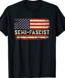 US Flag Semi-Fascist Vintage TShirt