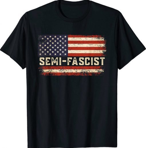 US Flag Semi-Fascist Vintage TShirt