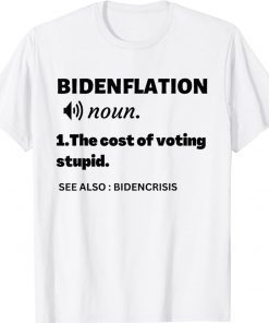 Bidenflation Definition Anti Biden Vintage TShirt