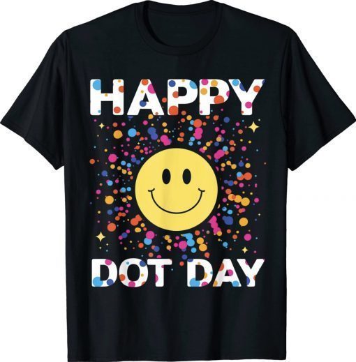 Happy Dot Day Colorful Rainbow Polka Dot Boys Girls Vintage TShirt