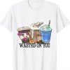 Wasted-On-You Attitude Coffee Latte Country Cowboy Music Vintage TShirt