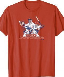 Harper Schwarber and Realmuto Red October Philly Baseball 2023 Shirts