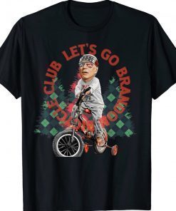 Biden Bicycle Crash Bike Wreck RIDIN With Biden Christmas Xmas T-Shirt