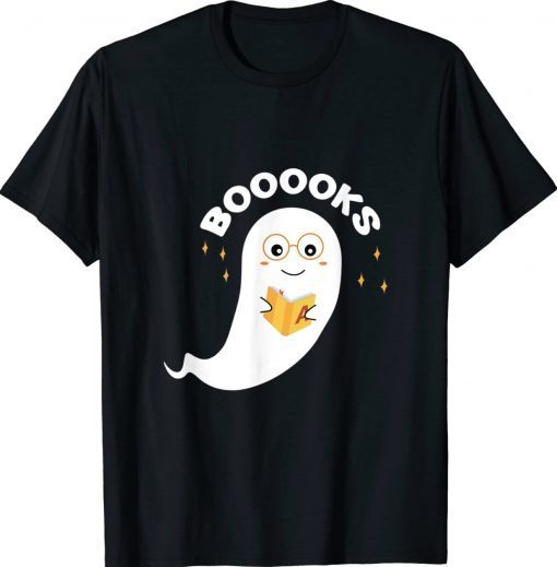 Halloween Booooks Funny Ghost Books Booooks Ghost Gift Shirts