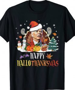 Biden Confused Happy Hallothanksmas Merry Halloween Gift Shirts