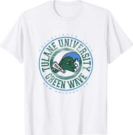 Tulane Green Wave Showtime White Officially Tee Shirt