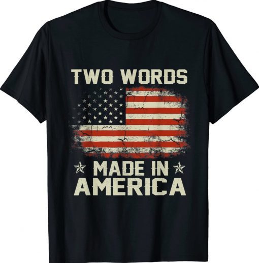 Anti Biden Two Words Made In America 2024 Shirts