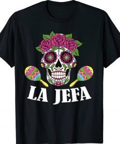 Dias de los Muertos Mexican Day of the dead La Jefa Vintage TShirt