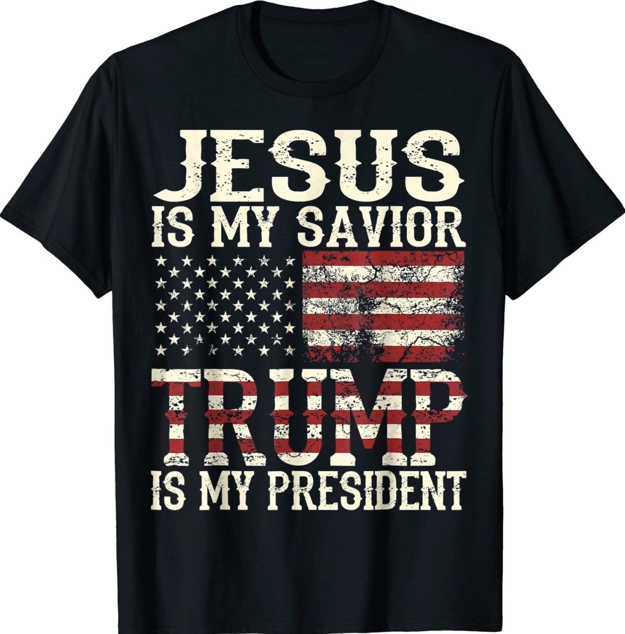 American Jesus Is My Savior Trump Is My President 2024 Shirts