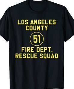 Truck Side 51 Emergency Squad Reproduction Logo Essential Vintage TShirt