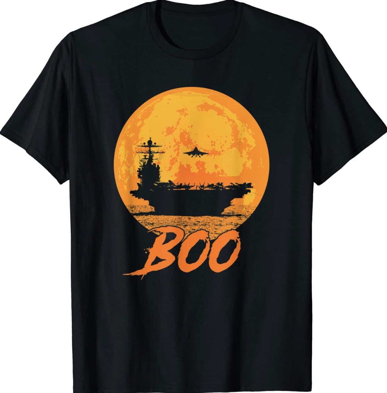 Boo Carrier Aircraft Halloween For Military Navy Vintage Shirt