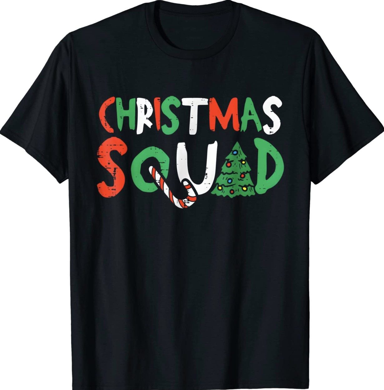 Funny Christmas Squad Family Group Matching Santa Elf 2023 T-Shirt ...