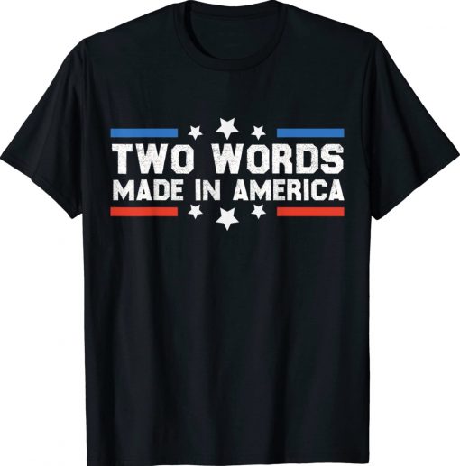 Two Words Made In America Joe Biden 2024 TShirt