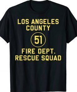 Truck Side 51 Emergency Squad Reproduction Logo Essential Vintage TShirt