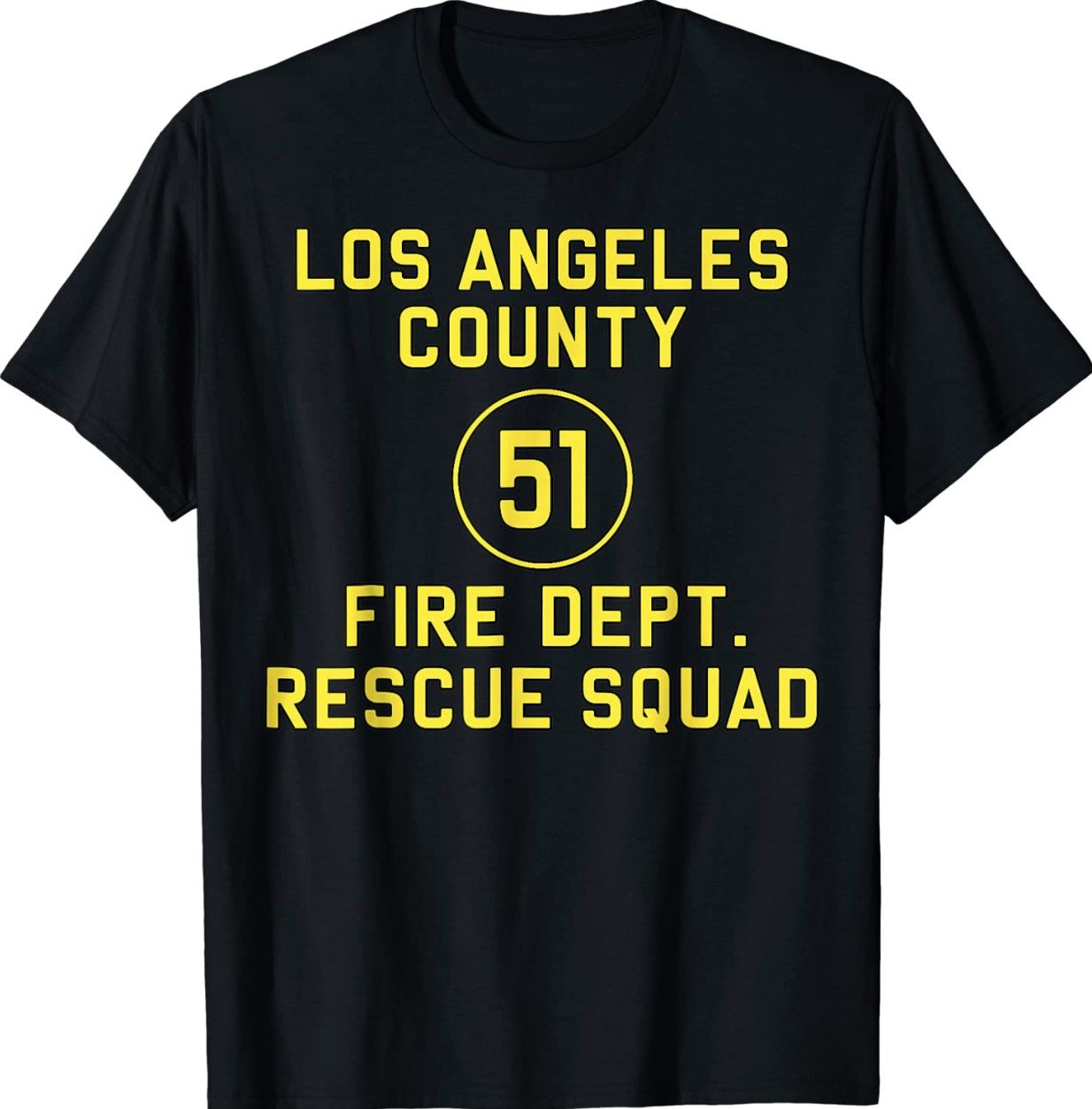 Truck Side 51 Emergency Squad Reproduction Logo Essential Vintage TShirt