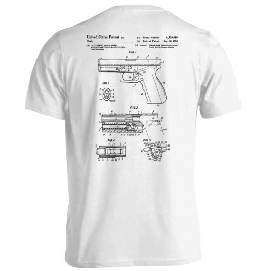 Glock Pistol Patent Tee Shirt