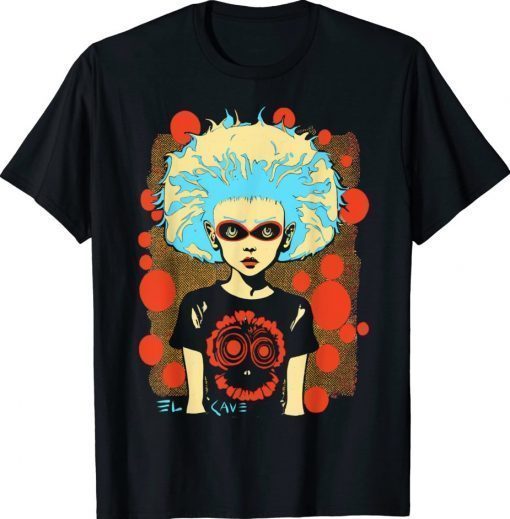 Blue Hair Anime Girl 2023 T-Shirt