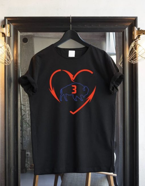 Damar Hamlin Love for 3, Buffalo bills show some love gift shirt