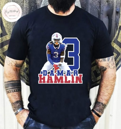 Support Damar Hamlin, Buffalo Hockey Love For 3 Gift TShirt