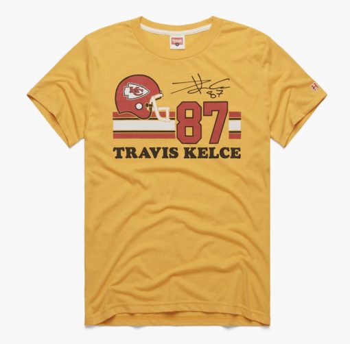 Helmet Chiefs Travis Kelce #87 Super Bowl LVII Signature Tee Shirt