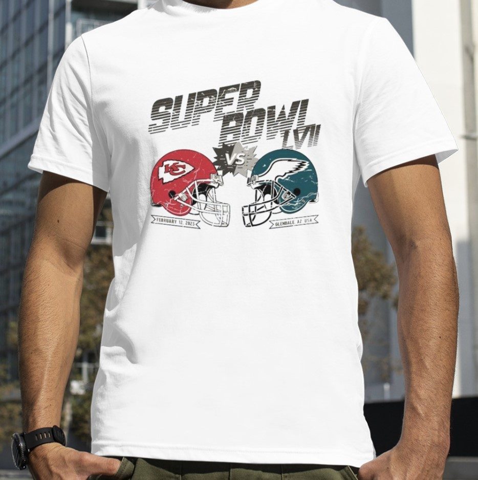 Super Bowl LVII T-Shirt Philadelphia Eagles Vs Kansas City Chiefs