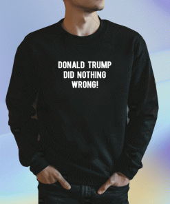 Donald Trump Did Nothing Wrong 2023 TShirt