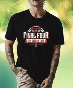 San Diego State Aztecs Final Four 2023 Basketball Bold Black Unisex TShirt