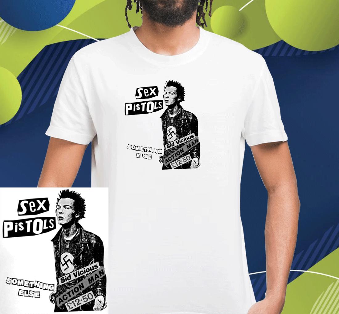 Sid Vicious Action Man Sex Pistols Something Else Vintage TShirt