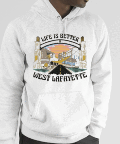 LIFE IS BETTER WEST LAFAYETTE VINTAGE SHIRT