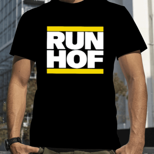 95.7 The Game Bonta Hill Wearing Run Hof Tee Shirt