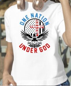 Trump 2024 One Nation Under God Retro T-Shirt