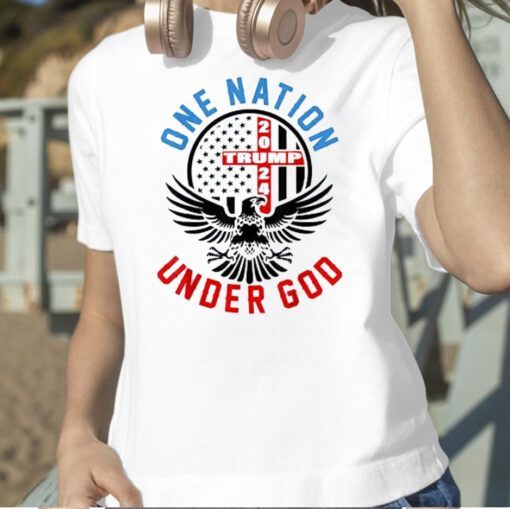 Trump 2024 One Nation Under God Retro T-Shirt