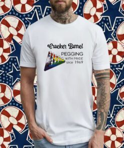 Cracker Barrel Pegging With Pride Since 1969 Tee Shirt