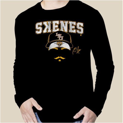 LSU BASEBALL: PAUL SKENES STACHE TEE SHIRT